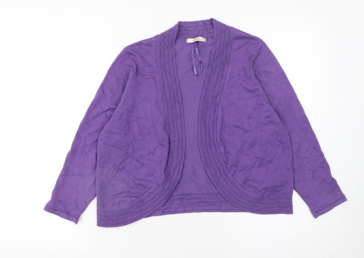 Womens UK Size 14 Marks and Spencer Purple Cardigan Jumper