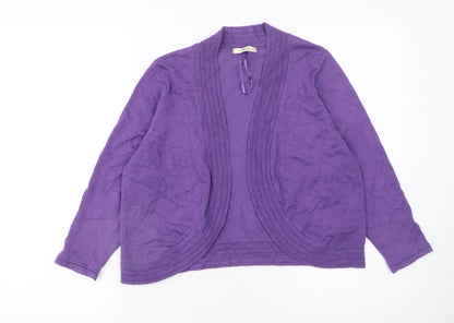 Womens UK Size 14 Marks and Spencer Purple Cardigan Jumper