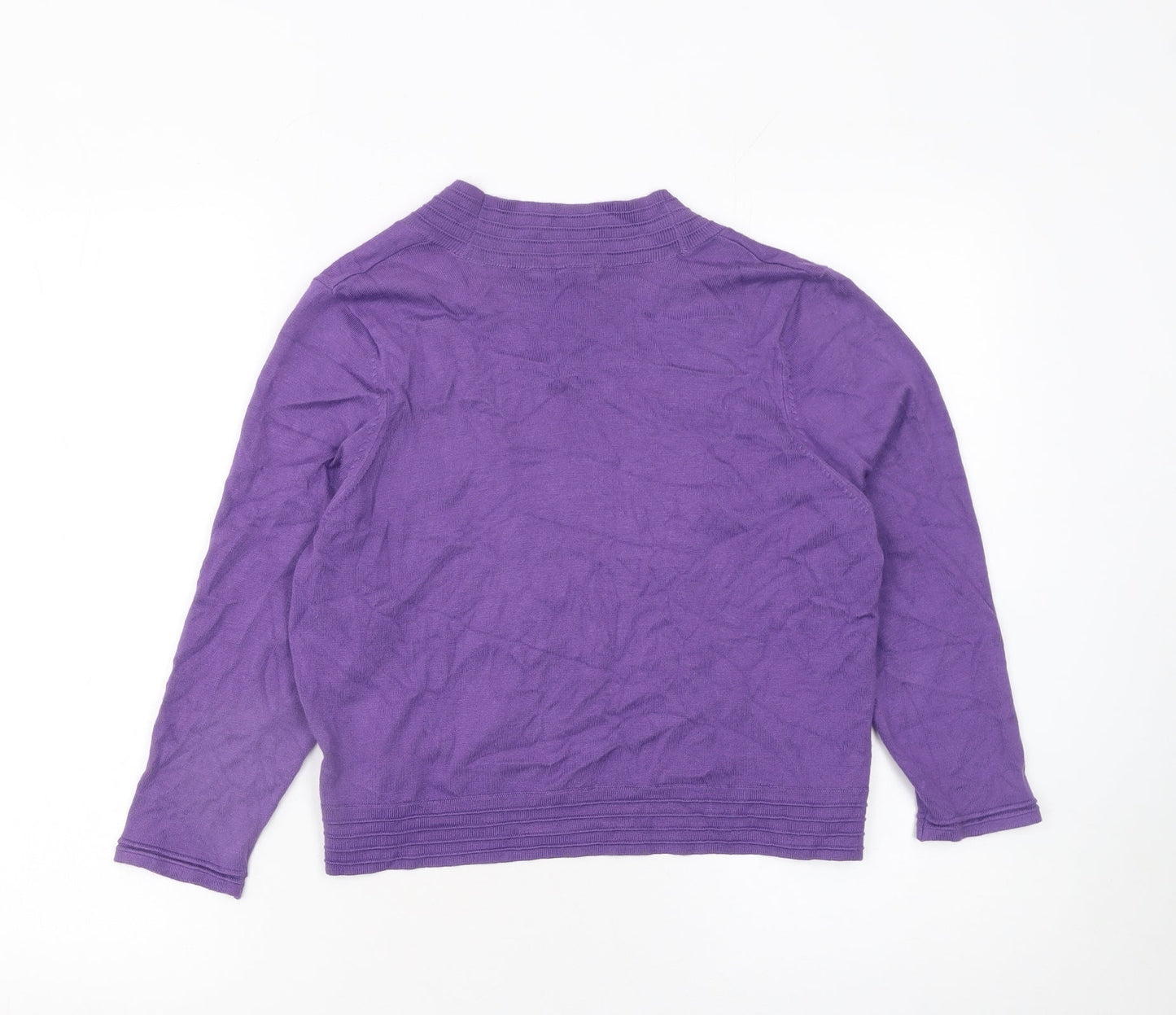 Womens UK Size 14 Marks and Spencer Purple Cardigan Jumper