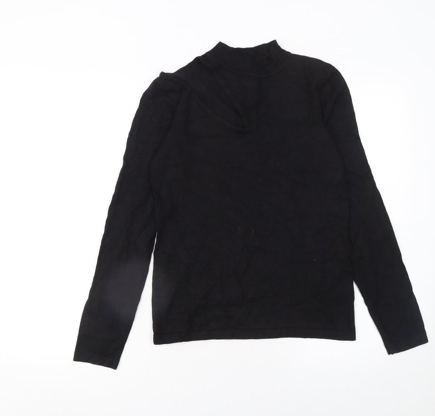 Womens UK Size 12 Lost Ink Black Pullover Jumper