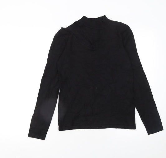Womens UK Size 12 Lost Ink Black Pullover Jumper