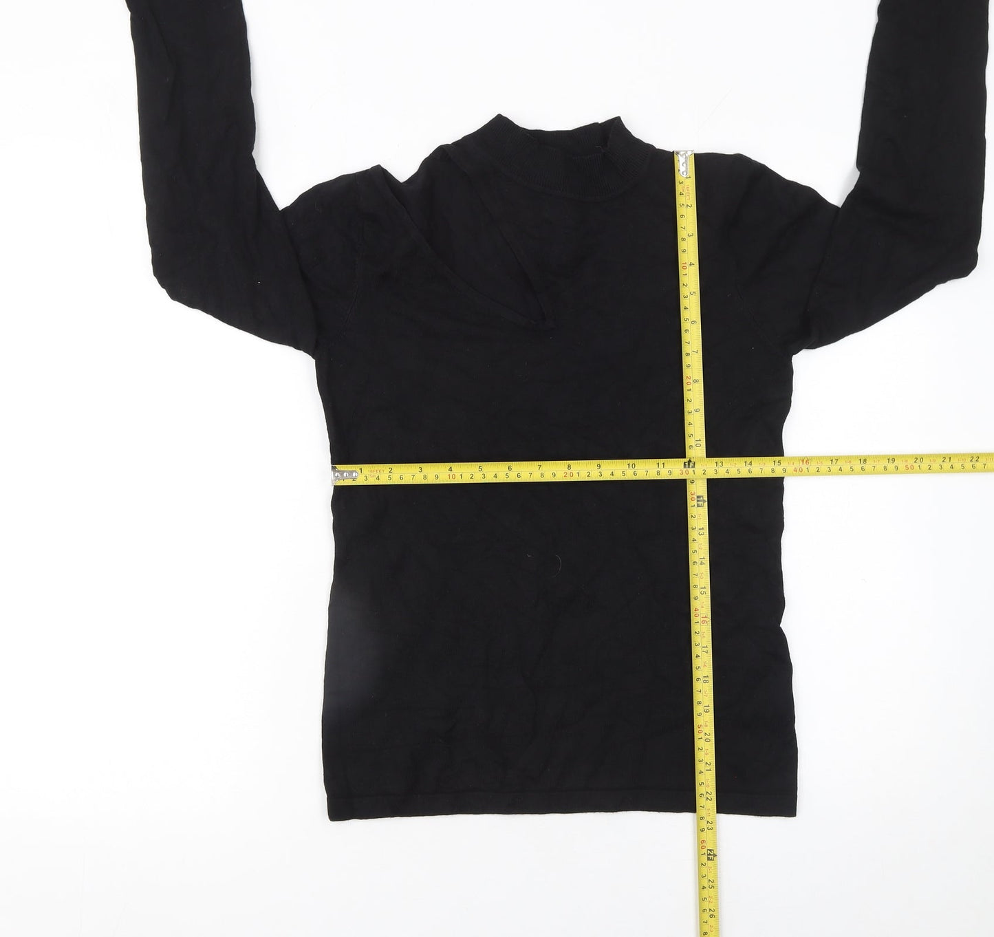 Womens UK Size 12 Lost Ink Black Pullover Jumper