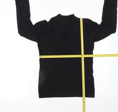 Womens UK Size 12 Lost Ink Black Pullover Jumper