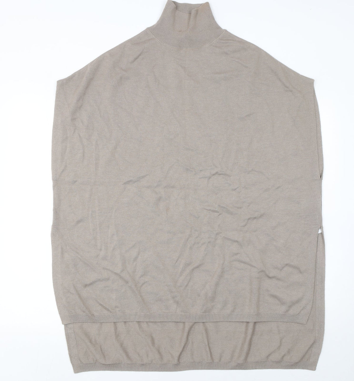Womens UK Size M Massimo Dutti Beige Cape Jumper
