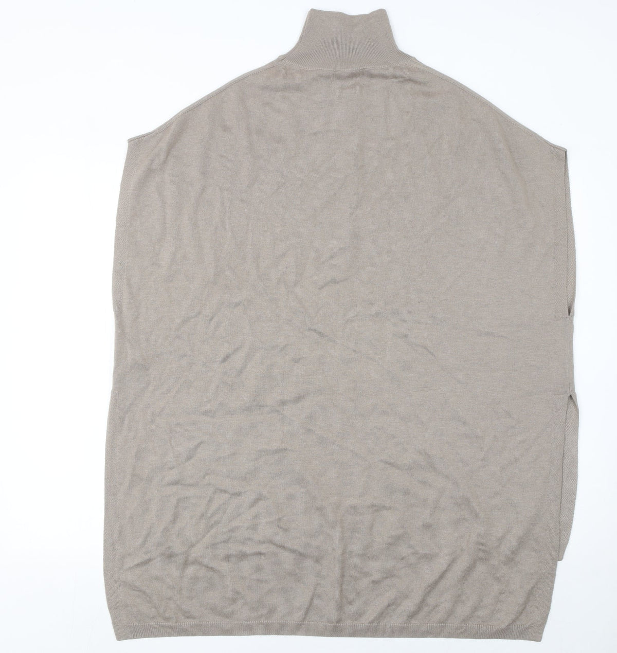 Womens UK Size M Massimo Dutti Beige Cape Jumper