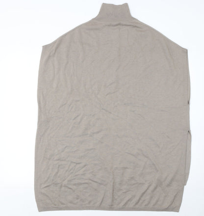 Womens UK Size M Massimo Dutti Beige Cape Jumper