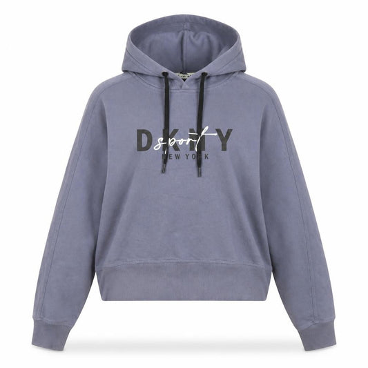 Womens UK Size L DKNY Blue Pullover Hoodie