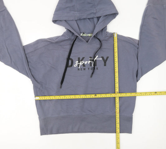 Womens UK Size L DKNY Blue Pullover Hoodie