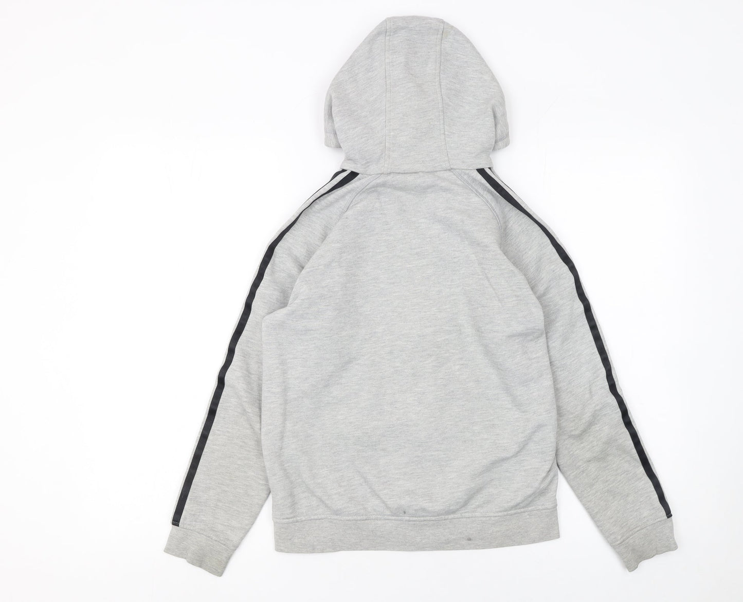 Boys UK Size 11-12 Years adidas Grey Full Zip Hoodie