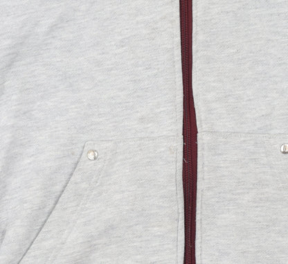 Boys UK Size 11-12 Years adidas Grey Full Zip Hoodie