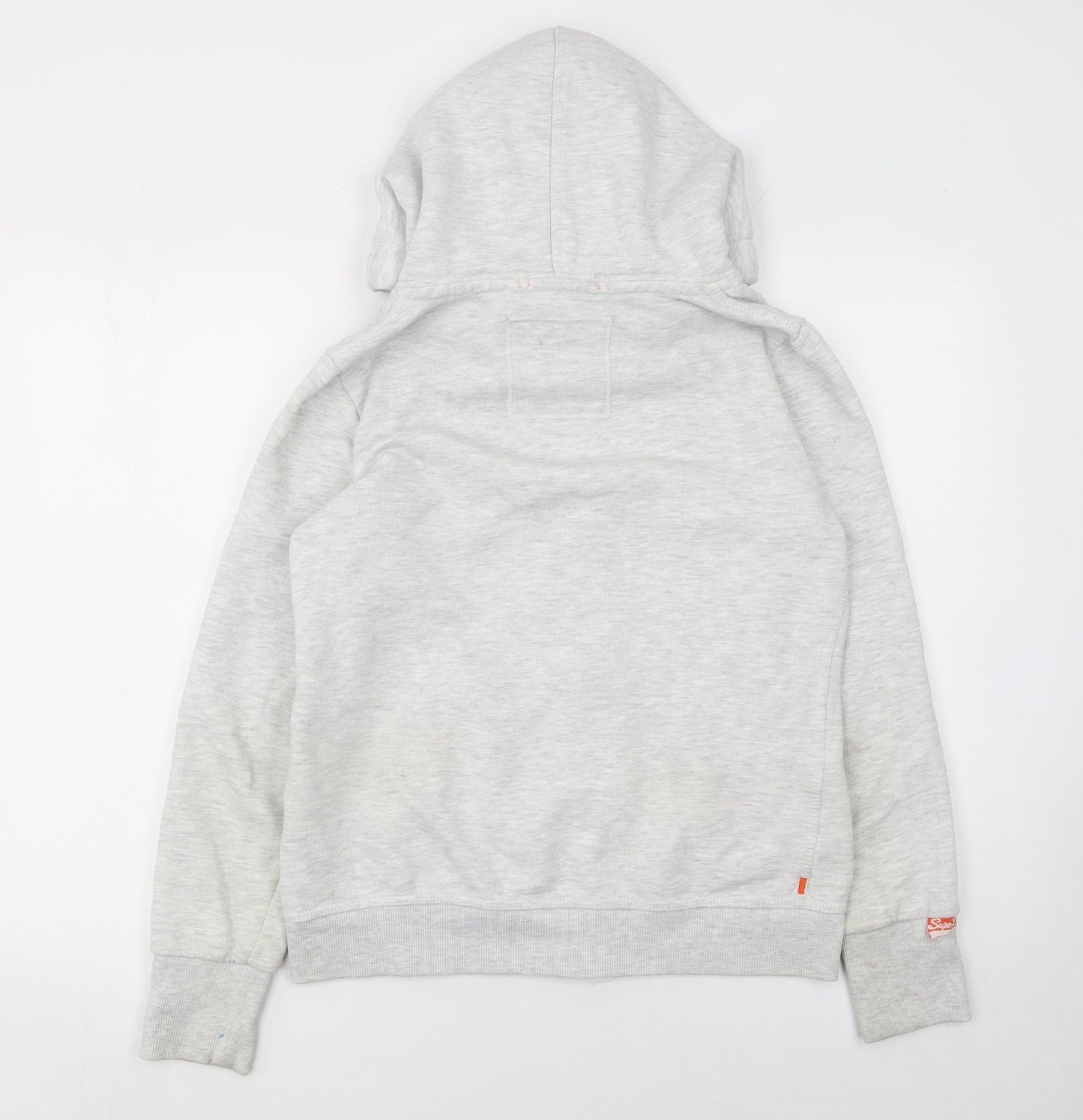 Womens UK Size L Superdry Grey Full Zip Hoodie
