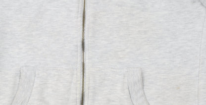 Womens UK Size L Superdry Grey Full Zip Hoodie
