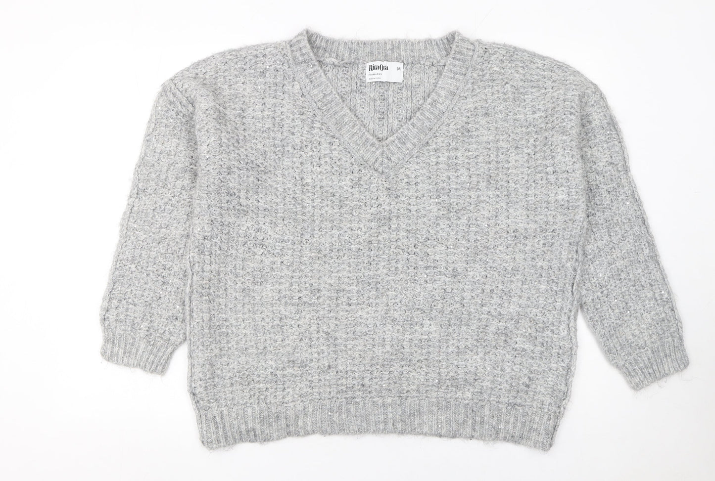 Womens UK Size M Primark Grey Pullover Jumper