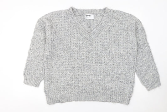 Womens UK Size M Primark Grey Pullover Jumper