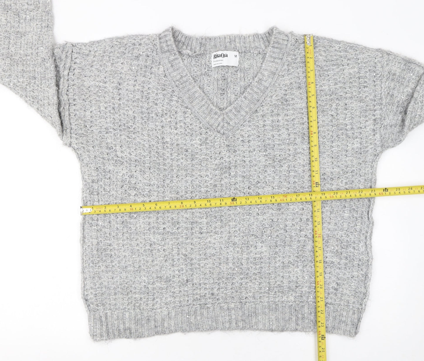 Womens UK Size M Primark Grey Pullover Jumper