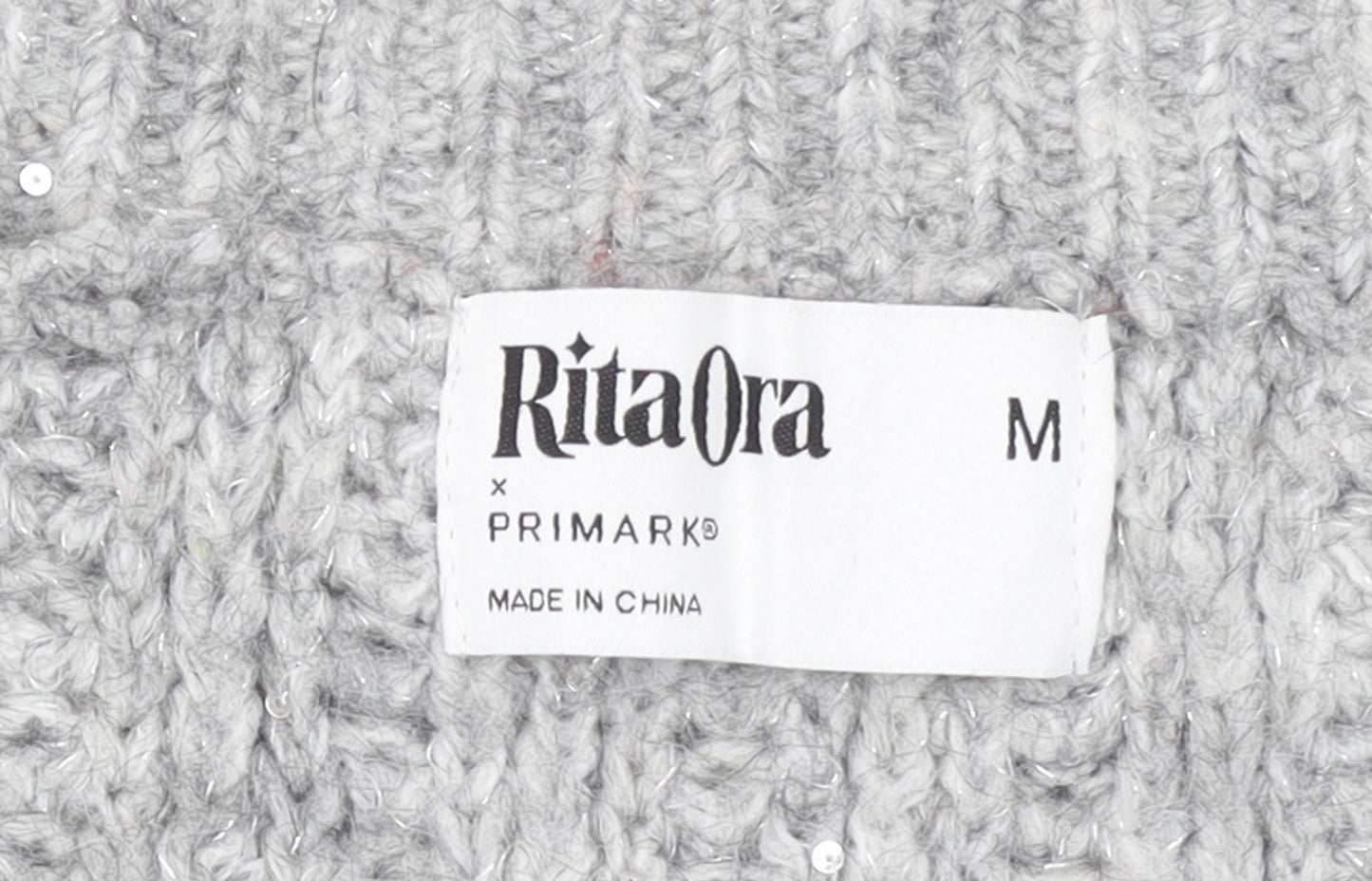 Womens UK Size M Primark Grey Pullover Jumper