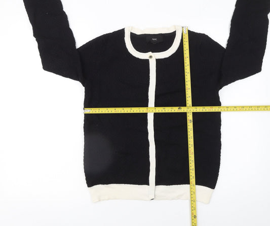Womens UK Size 10 NEXT Black Cardigan Jumper