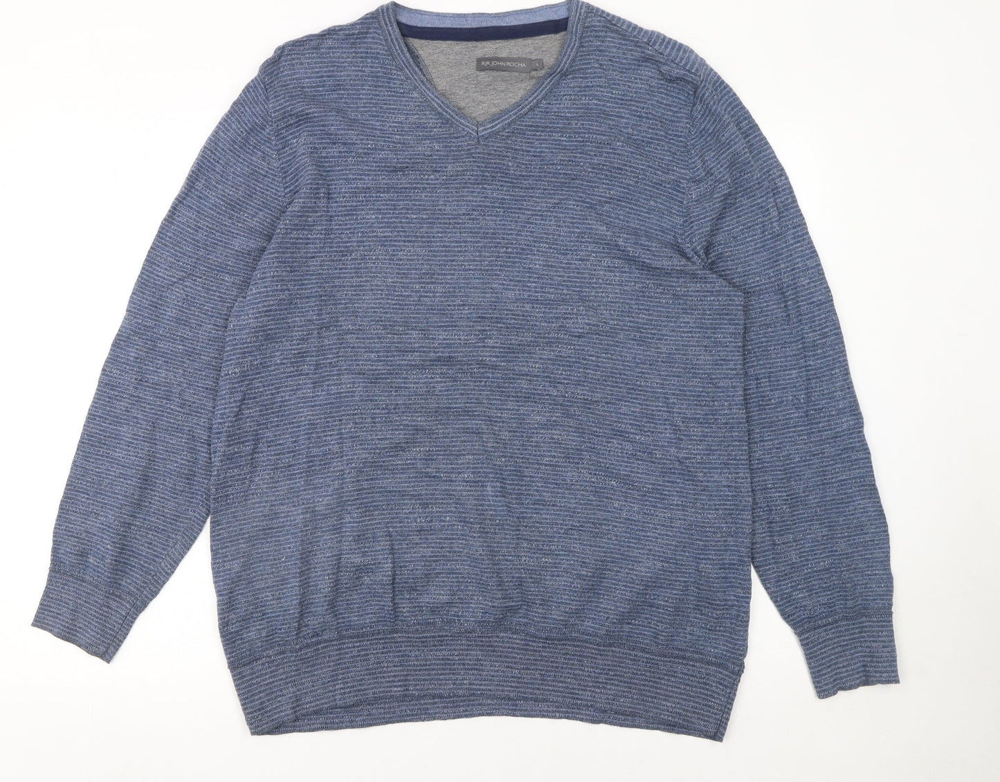 Mens UK Size L RJR John Rocha Blue Pullover Jumper