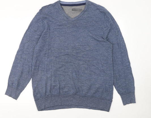 Mens UK Size L RJR John Rocha Blue Pullover Jumper