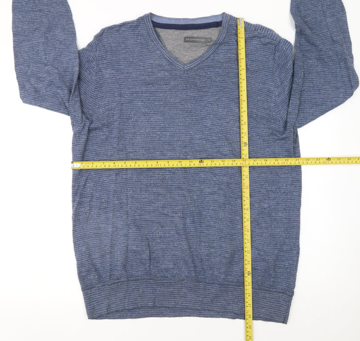 Mens UK Size L RJR John Rocha Blue Pullover Jumper
