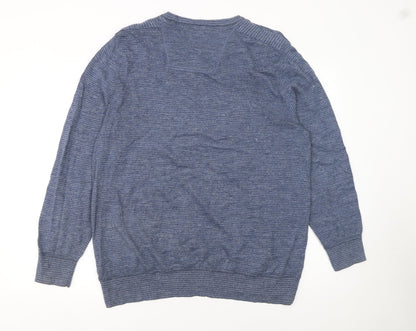 Mens UK Size L RJR John Rocha Blue Pullover Jumper