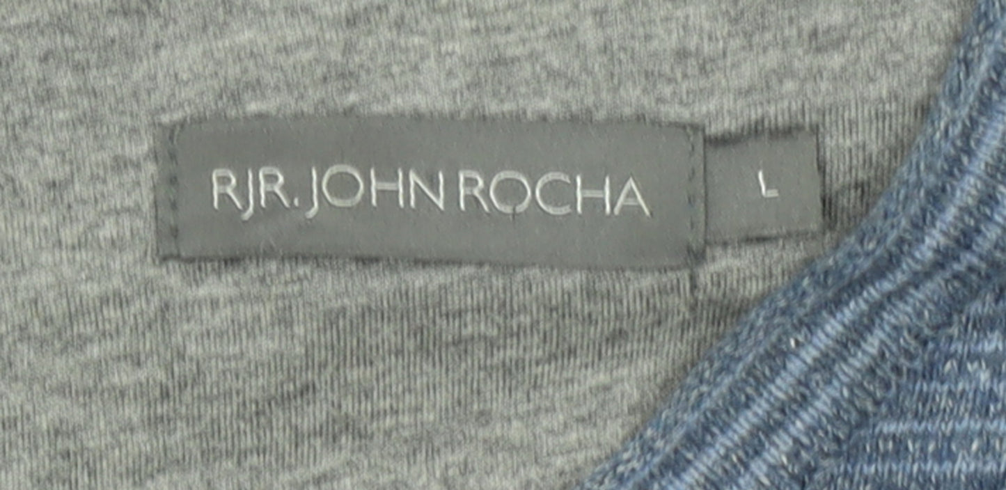 Mens UK Size L RJR John Rocha Blue Pullover Jumper