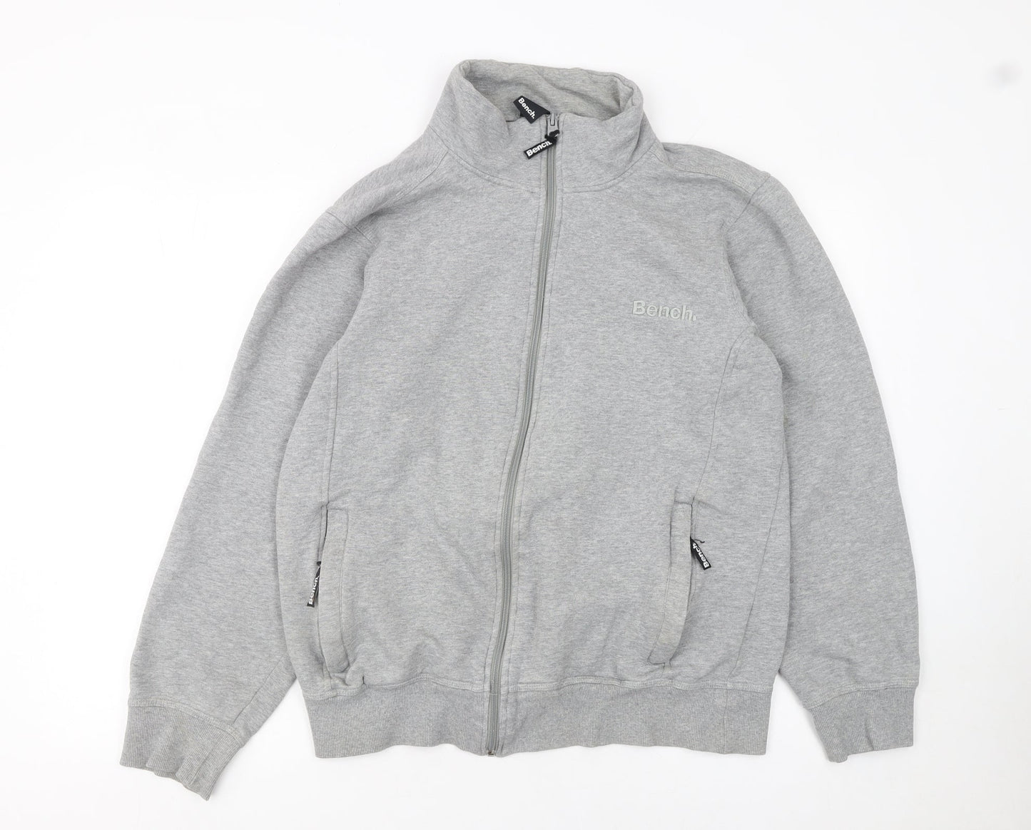 Mens UK Size M Bench Grey Full Zip Sweatshirt