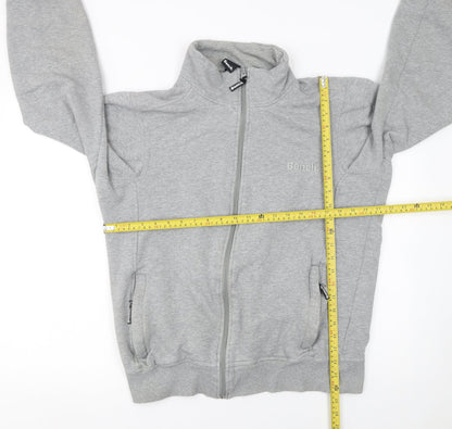 Mens UK Size M Bench Grey Full Zip Sweatshirt