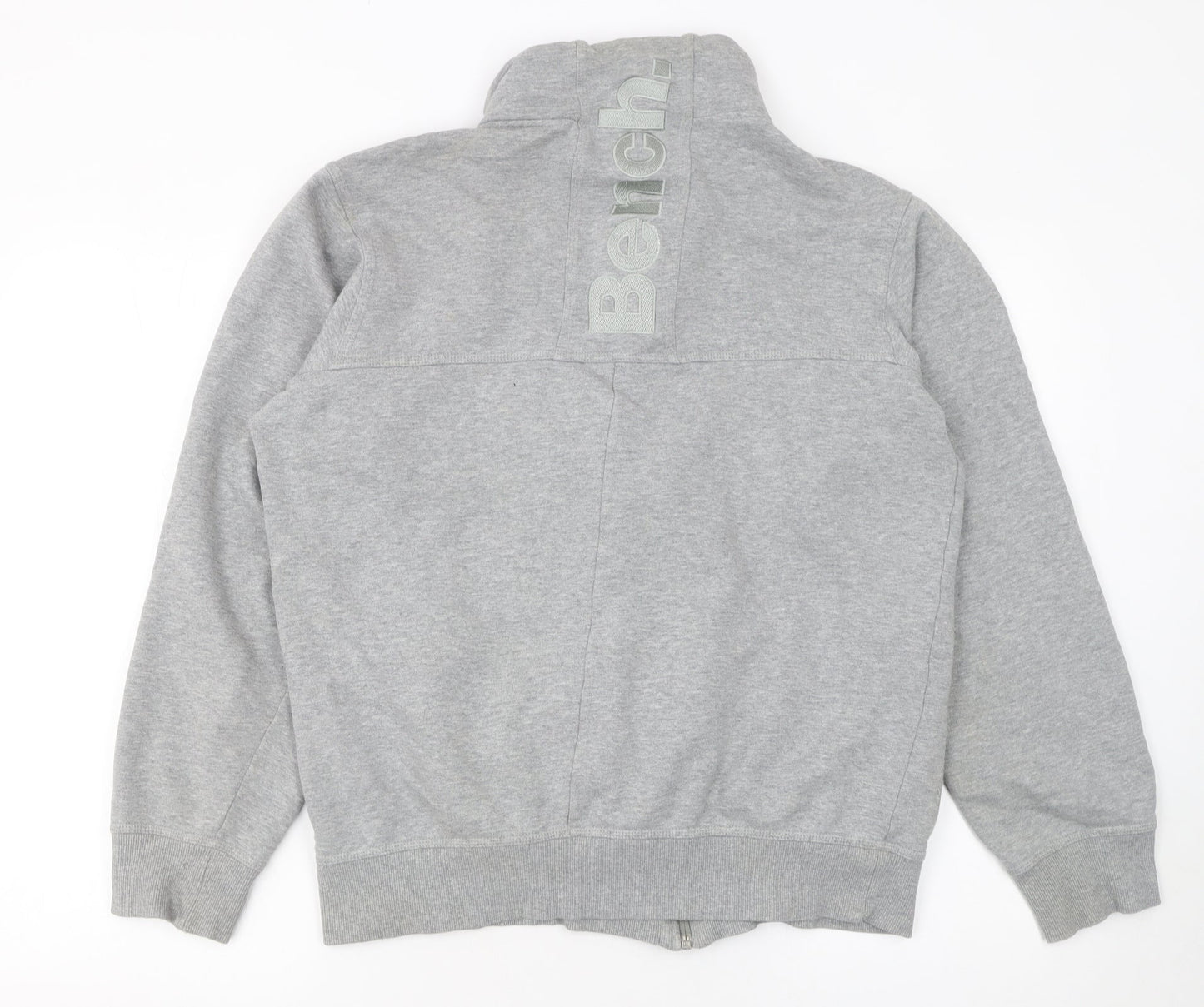 Mens UK Size M Bench Grey Full Zip Sweatshirt