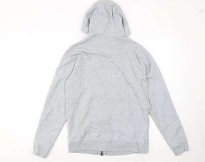 Mens UK Size S U.S. Polo Assn. Grey Full Zip Hoodie
