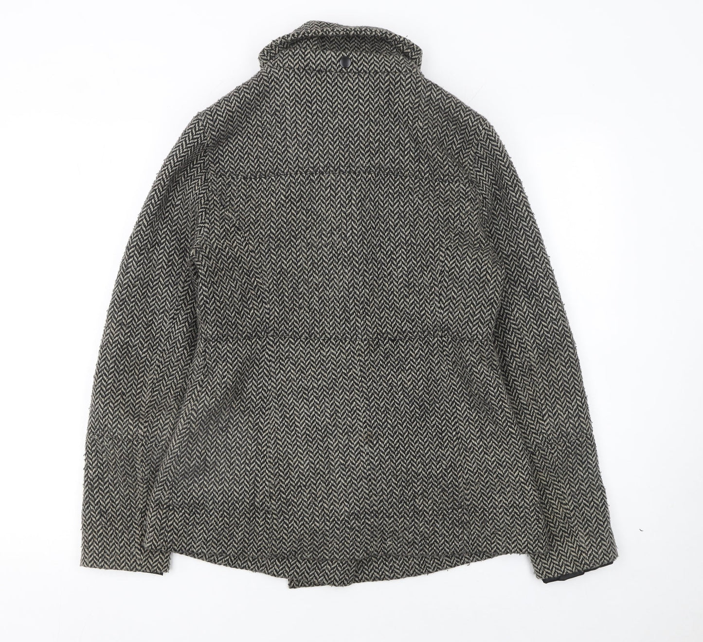 Womens UK Size M Hurley Grey Pea Coat