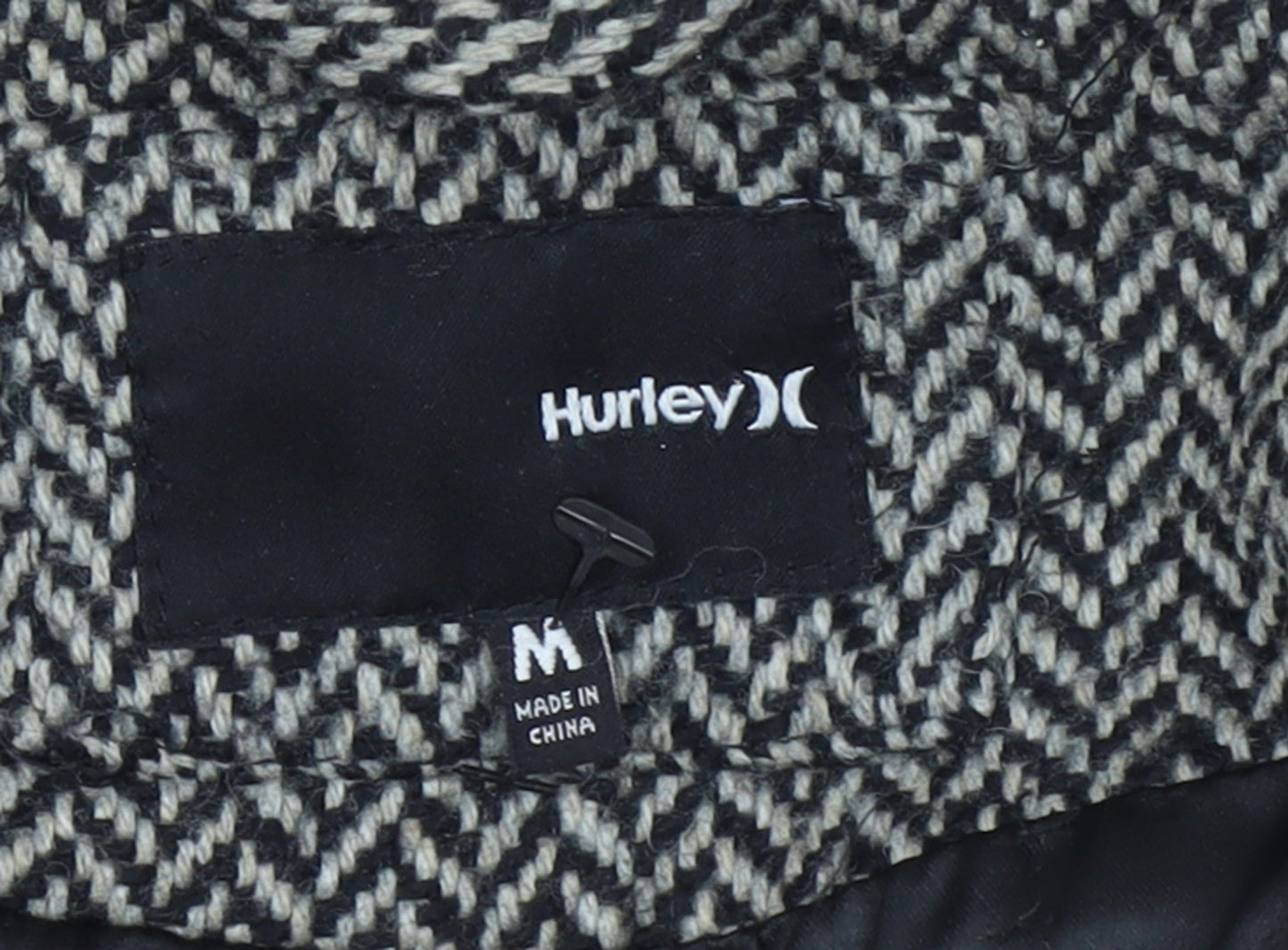 Womens UK Size M Hurley Grey Pea Coat