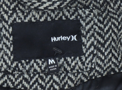 Womens UK Size M Hurley Grey Pea Coat