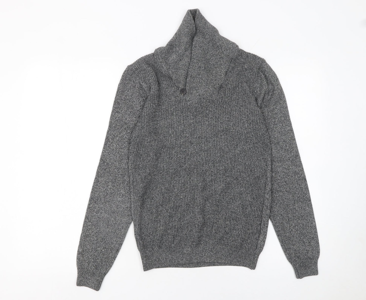 Mens UK Size S NEXT Grey Pullover Jumper