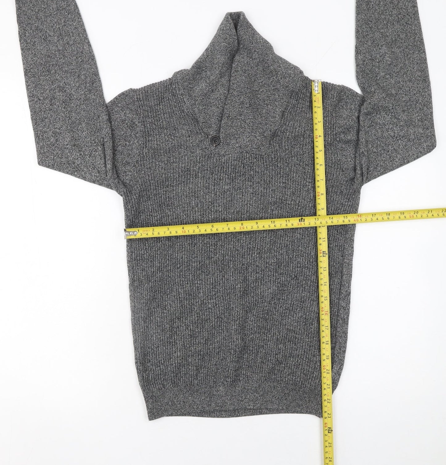Mens UK Size S NEXT Grey Pullover Jumper