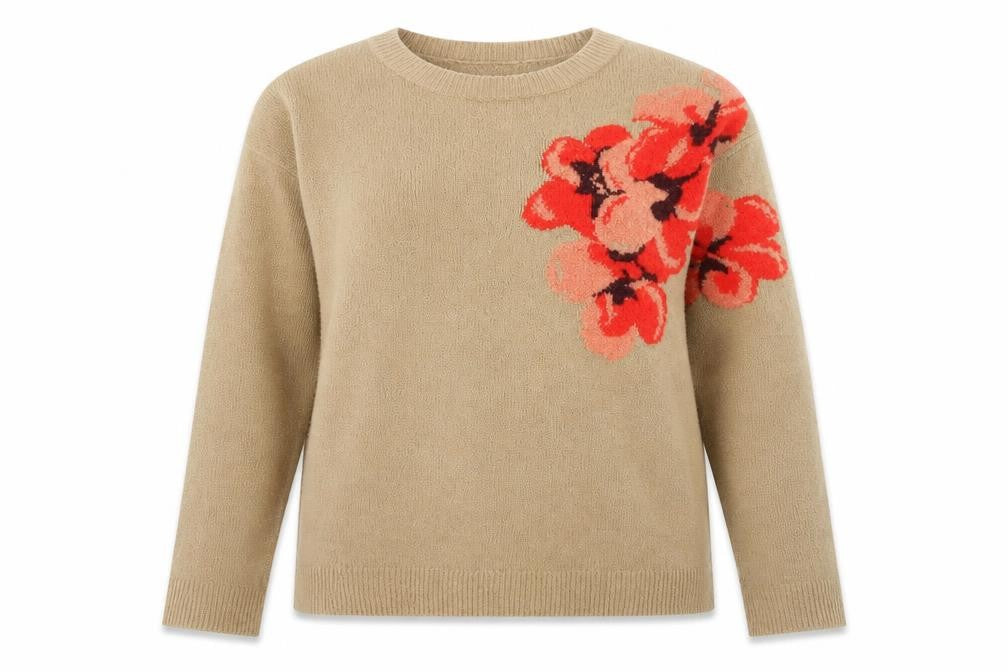Womens UK Size 14 Dorothy Perkins Beige Pullover Jumper