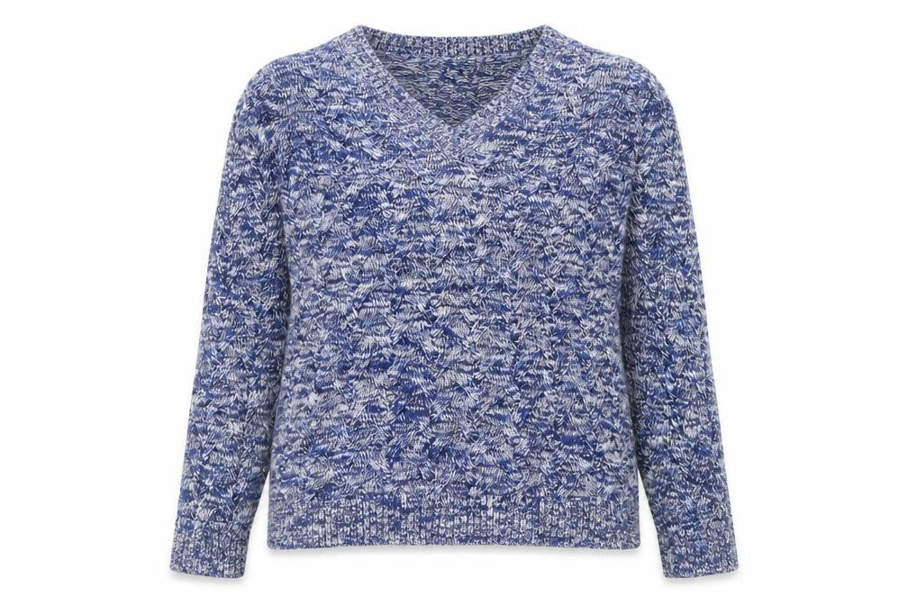 Womens UK Size M Lands' End Blue Pullover Jumper