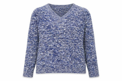 Womens UK Size M Lands' End Blue Pullover Jumper