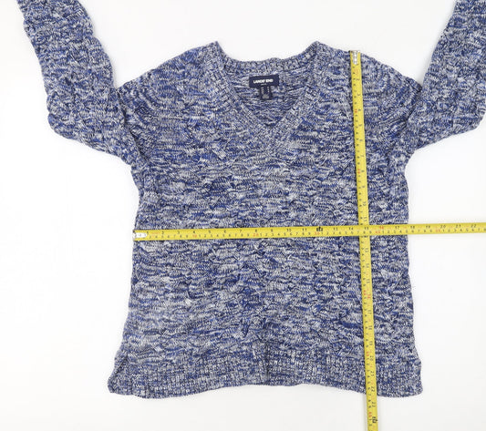 Womens UK Size M Lands' End Blue Pullover Jumper