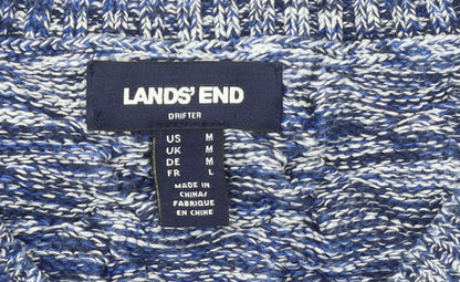 Womens UK Size M Lands' End Blue Pullover Jumper