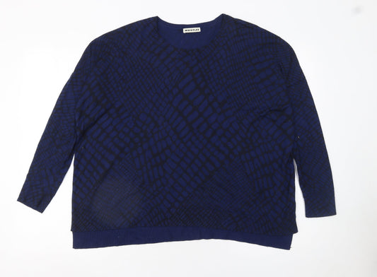 Womens UK Size 10 Whistles Blue Pullover Jumper