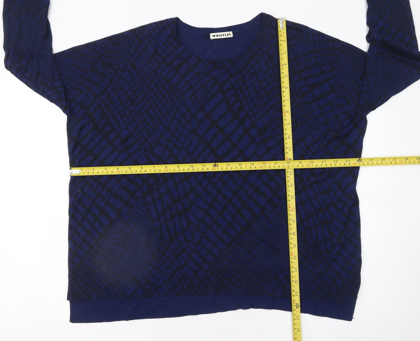 Womens UK Size 10 Whistles Blue Pullover Jumper