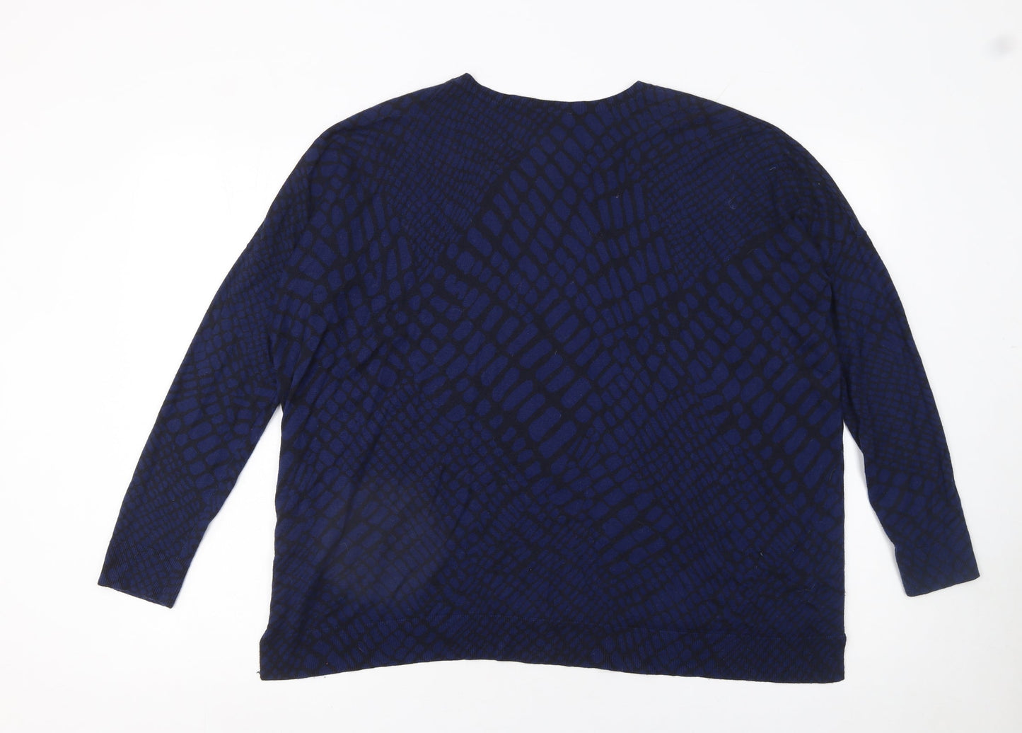 Womens UK Size 10 Whistles Blue Pullover Jumper