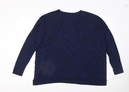 Womens UK Size 10 Whistles Blue Pullover Jumper