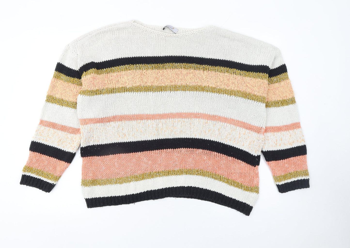 Womens UK Size L Marks and Spencer Multicoloured Pullover Jumper