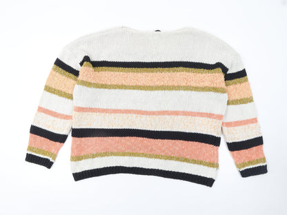 Womens UK Size L Marks and Spencer Multicoloured Pullover Jumper