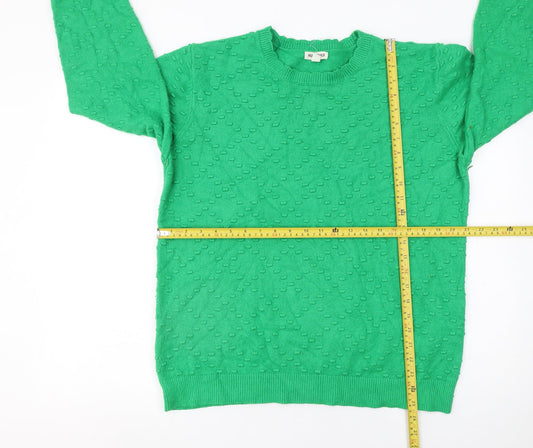 Womens UK Size 18 Mudflower Green Pullover Jumper