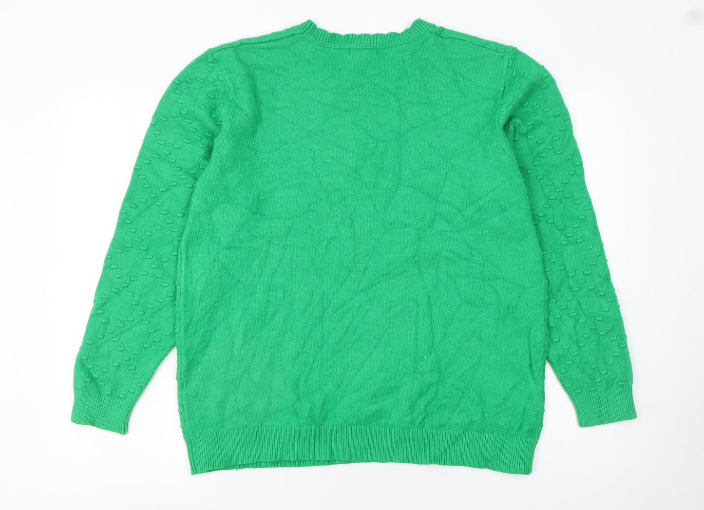 Womens UK Size 18 Mudflower Green Pullover Jumper