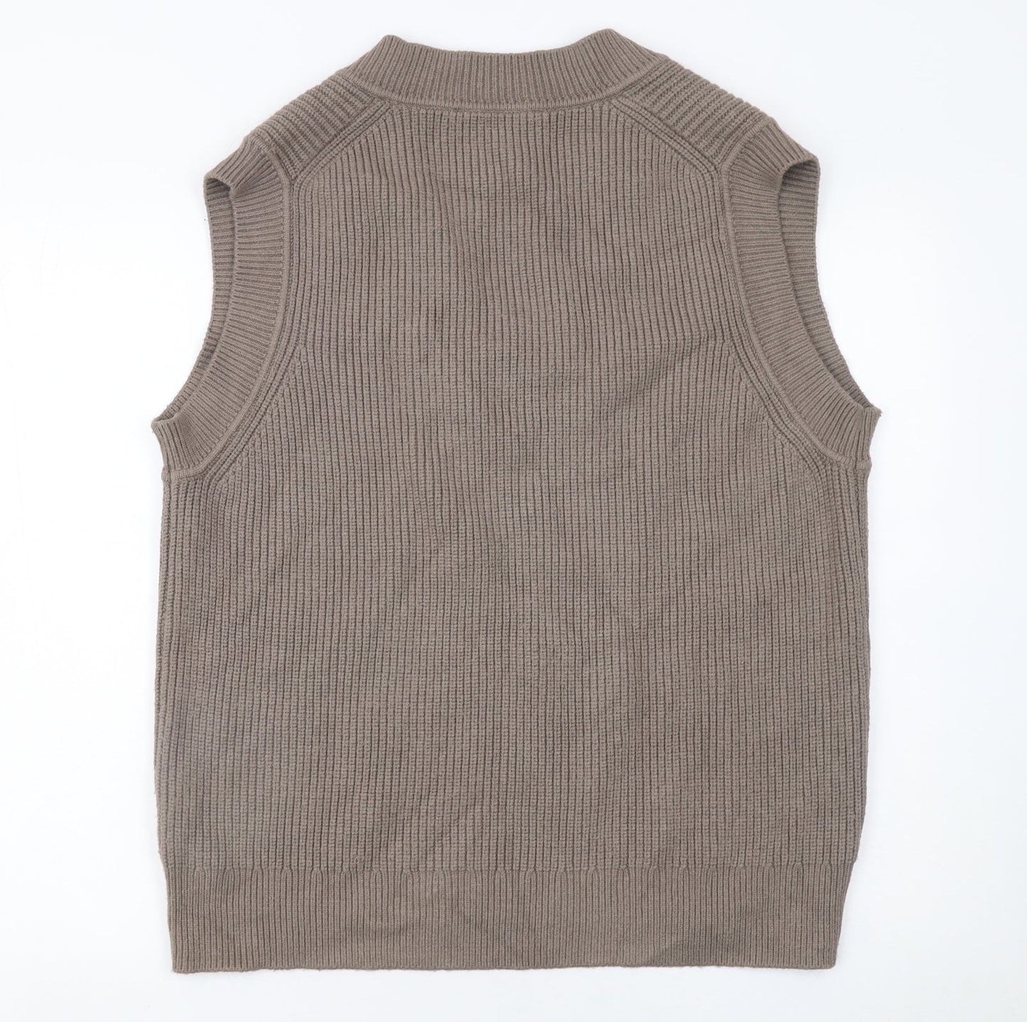 Womens UK Size S Zara Brown Vest Jumper