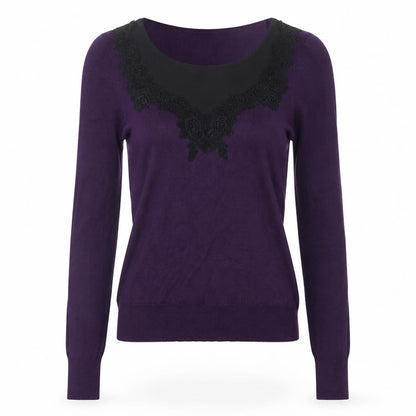 Womens UK Size XS Oasis Purple Pullover Jumper